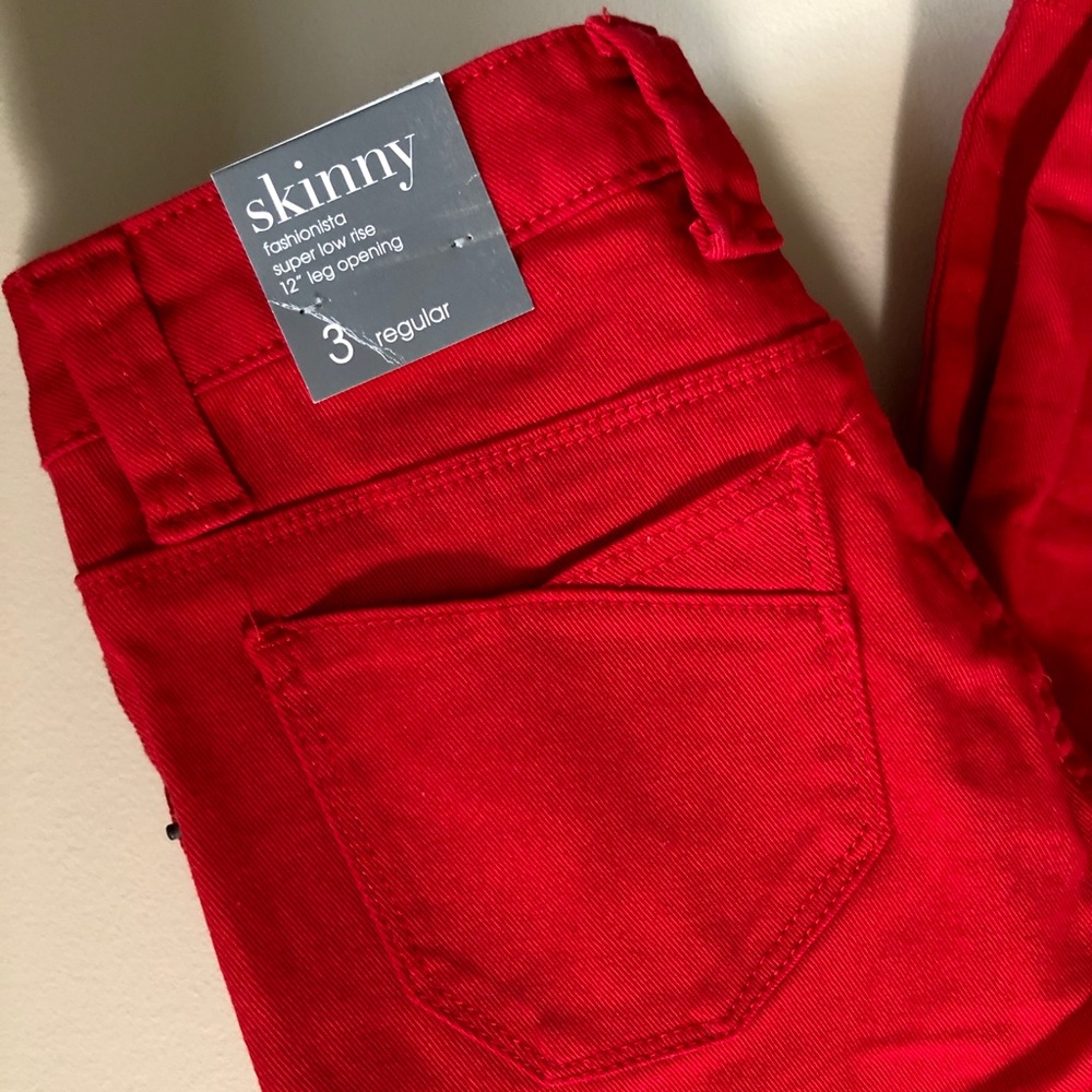 Wet Seal Skinny Pants Red BNWT